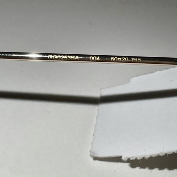 GUCCI GG0253S ROUND SUNGLASSES w/PEARL DETAIL - Picture 7 of 8